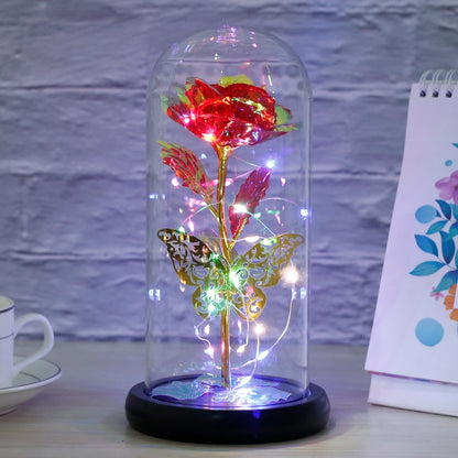 Butterfly Rose Galaxy Lamp