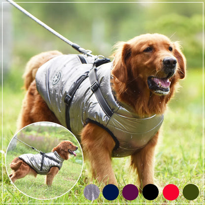 Winter-Ready Waterproof Dog Harness Jacket