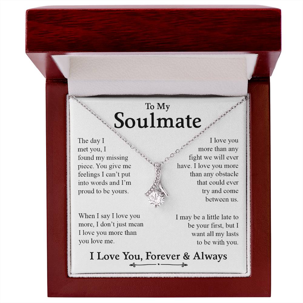 To My Soulmate | I Love You, Forever & Always - Alluring Beauty necklace